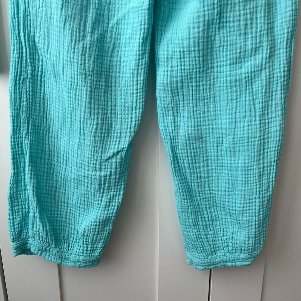 NWT HONORINE harper pant cotton gauze pool blue size medium - Picture 10 of 13